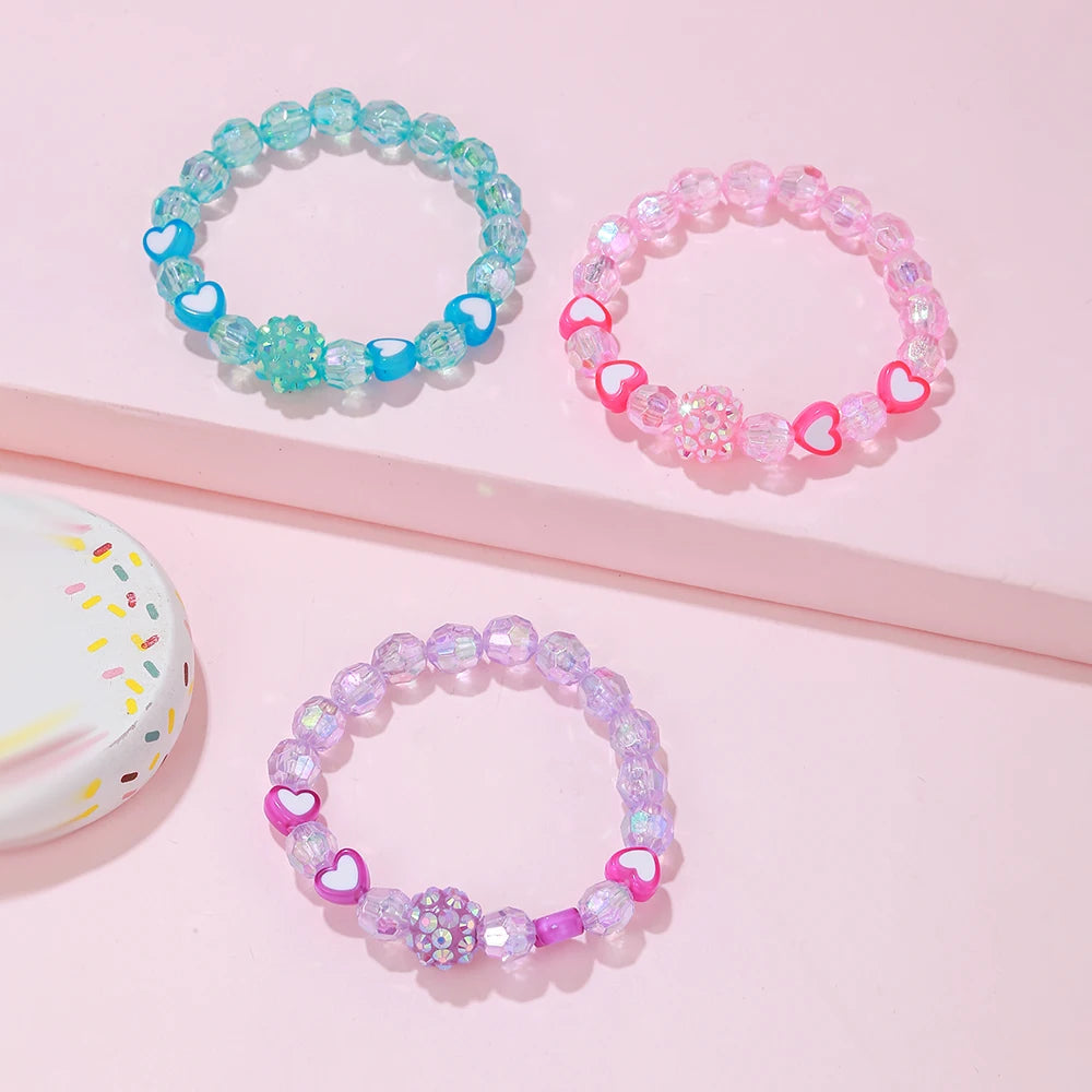 Set de 3 Pulseras Princess Girl: Encanto y Elegancia para Tu Princesa 🌟