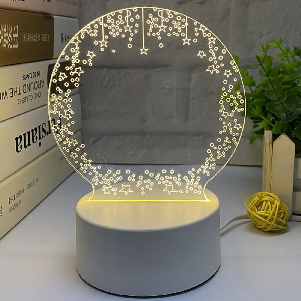 Tablero de Notas LED de Creative: Luz Nocturna Recargable con Mensajes Personalizados