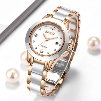 Reloj de Mujer LIGE Rosa Dorado: Estilo Elegante y Funcional