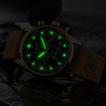 Reloj LIGE Cuero Impermeable: Estilo y Funcionalidad Únicos 🌟