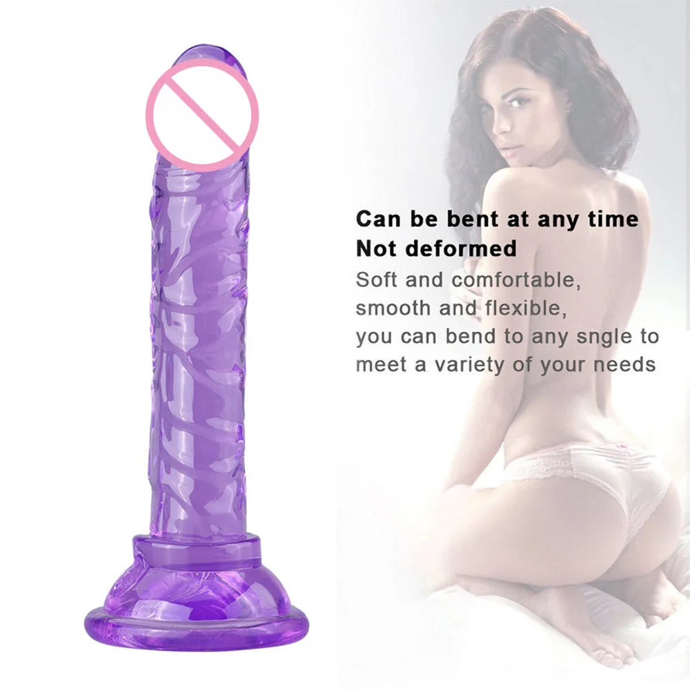 Vibrador de Silicona TLXT con Ventosa y Vibración Potente