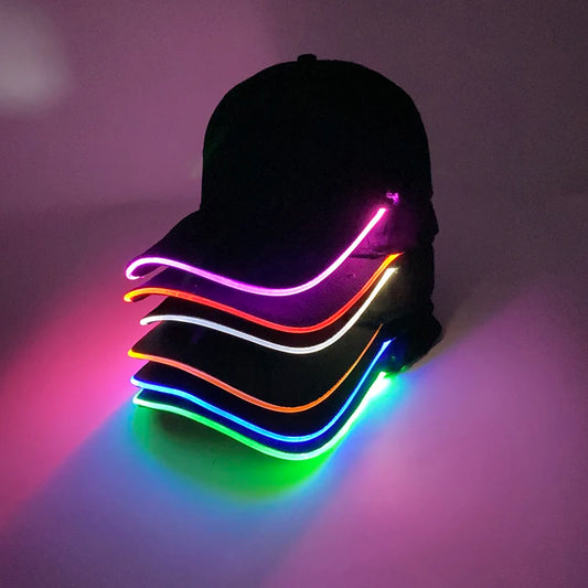 ¡Gorro de Béisbol LED Light up para Fiestas y Eventos! 🧢💫