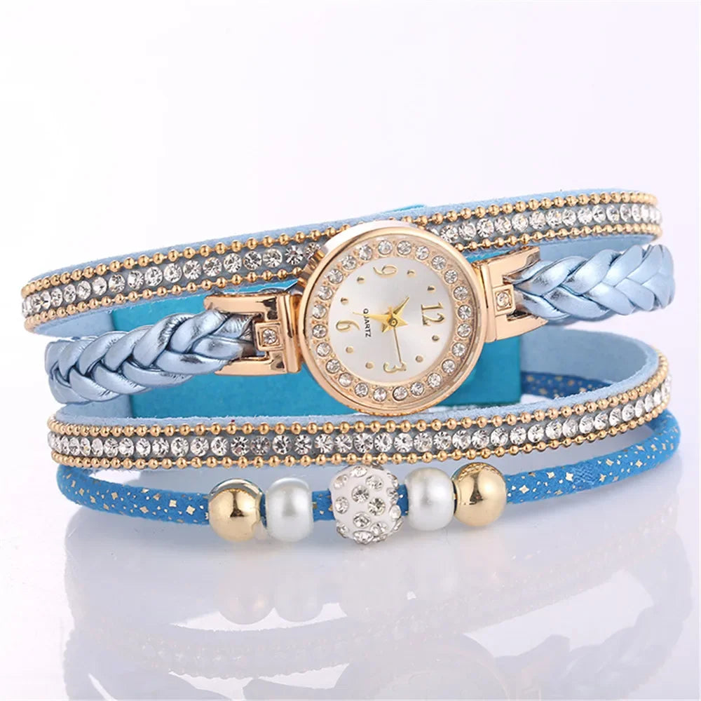 Reloj Pulsera Mujer Envoltorio MOONBIFFY 2024: Elegancia que Envuelve 🌟