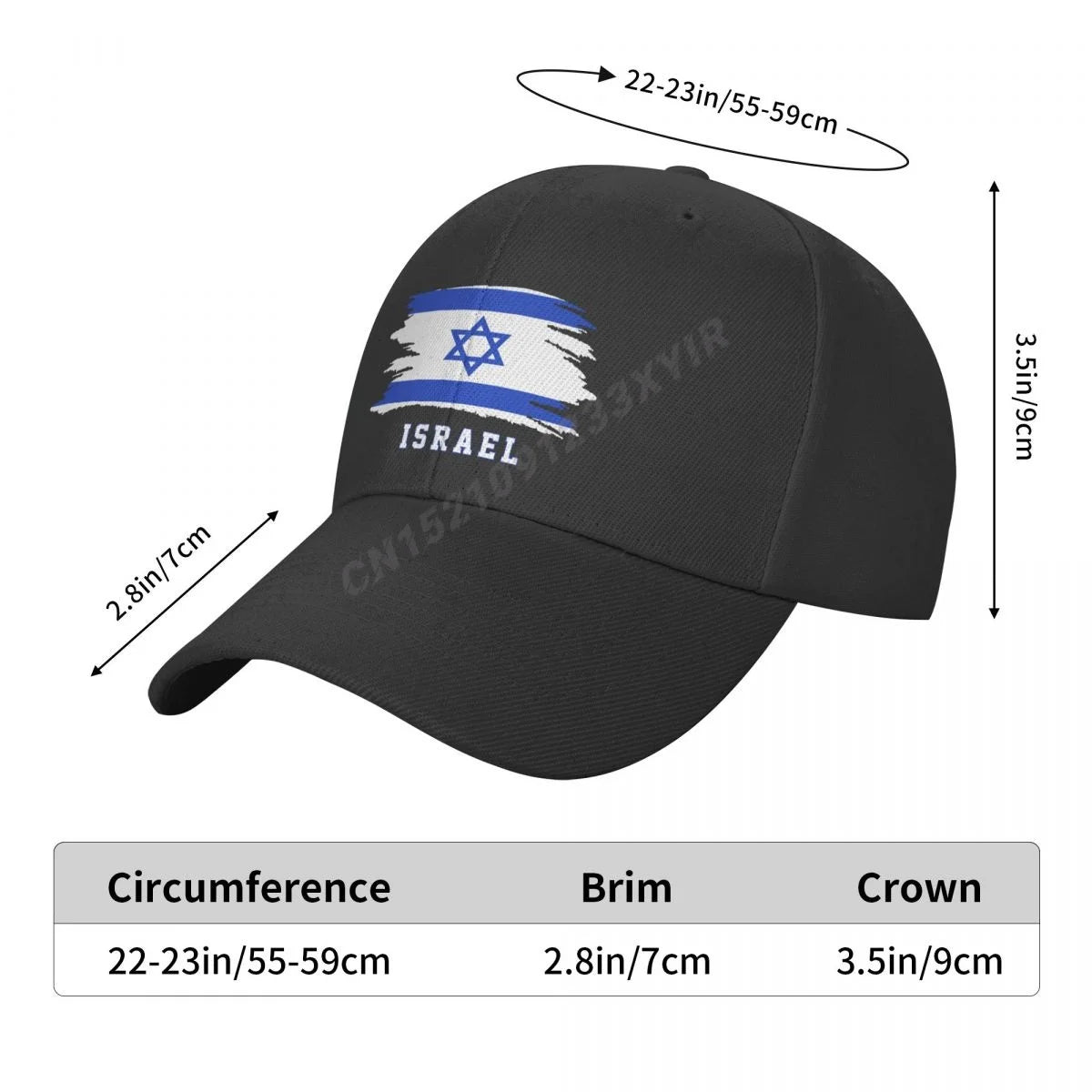 Gorra de Béisbol con Bandera de Israel: Estilo Único y Protección Solar 🇮🇱