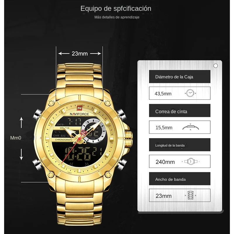 Reloj Deportivo de Lujo Top NAVIFORCE para Hombres