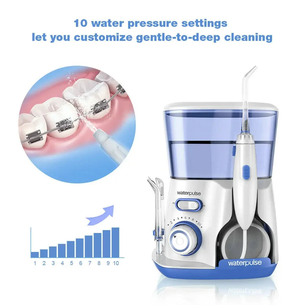 Irrigador Oral Waterpulse V300G con 5 Puntas - Higiene Bucal Avanzada 🦷