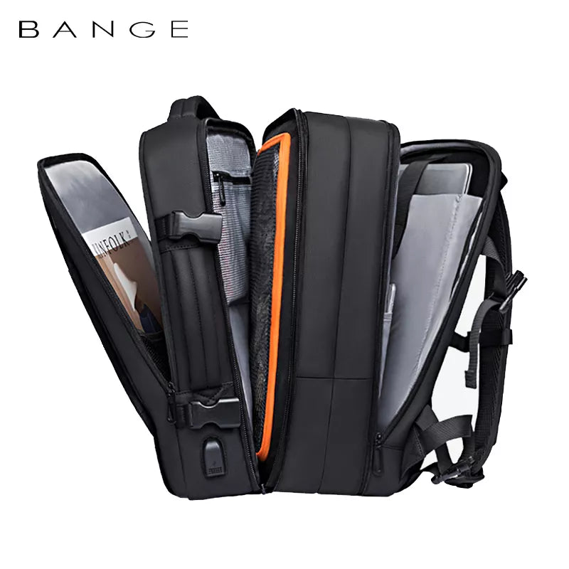 Travel Backpack Men Business Aesthetic Backpack School Expandable USB Bag Large Capacity 17.3 Laptop Waterproof Fashion Backpack