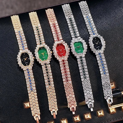 Reloj de Pulsera Cuadrado con Diamantes | Elegancia y Precisión Aseguradas ⌚✨