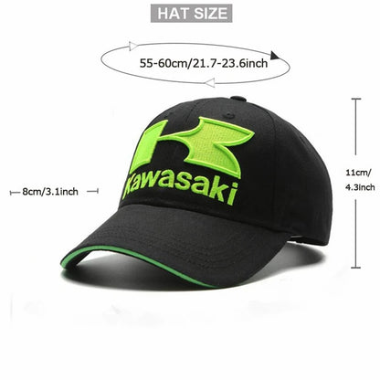 Gorra de Béisbol Kawasaki Genuine con Detalles Bordados - Envío Rápido 🧢