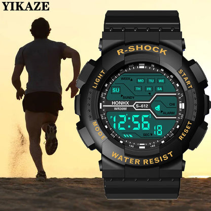 Reloj Deportivo Hombre YIKAZE LED Resistente al Agua 🏃‍♂️