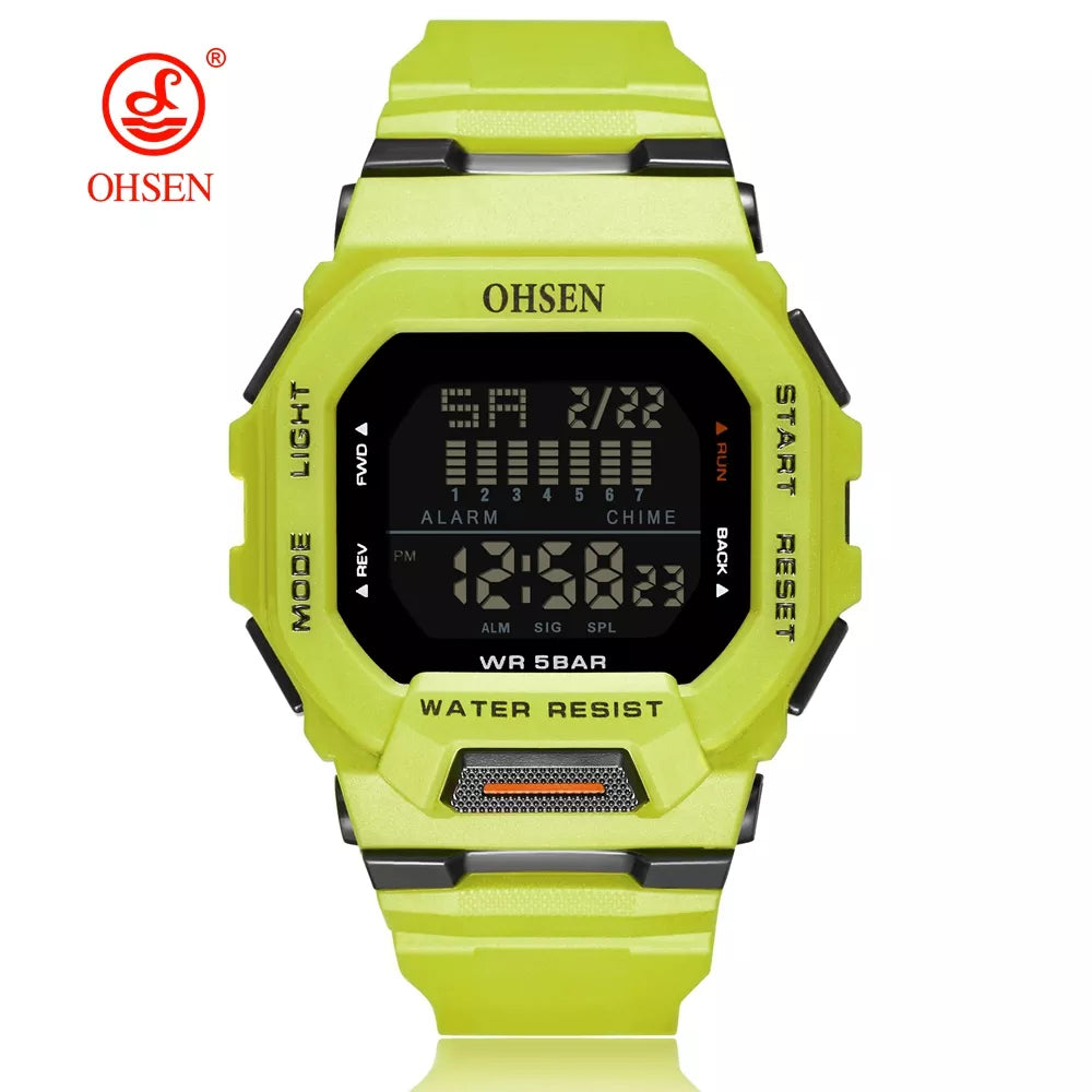 Reloj Digital OHSEN Hombre: Resistente, Deportivo y Funcional 🕒