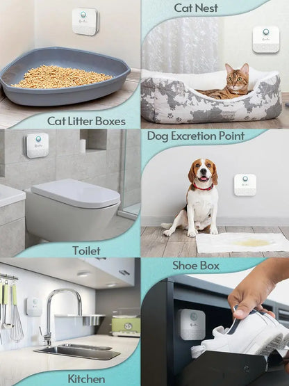 Purificador de Olores Inteligente DownyPaws 4000mAh - Para Bandeja de Gato