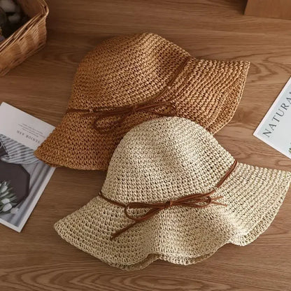 ¡Sombrero de Paja Chic para Brillar Bajo el Sol! 🌞🌴 ¡Luce Fabulosa y Protegida con Estilo en la Playa! ¡Consigue el Tuyo Ya! 🌺