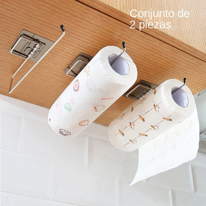 Soporte de Papel Higiénico Montado en la Pared con Toallero - ¡Funcional y Elegante! 🚽