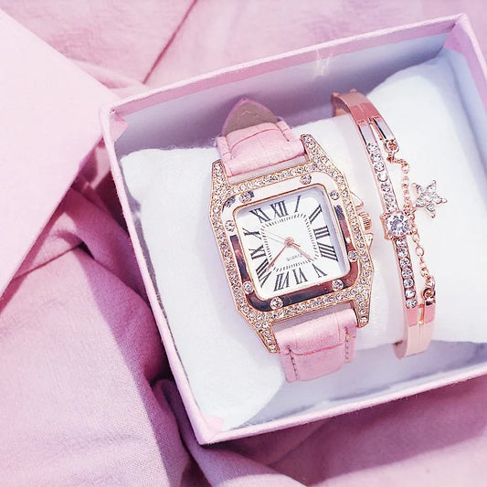 Set de Relojes de Diamantes Estelares para Mujer