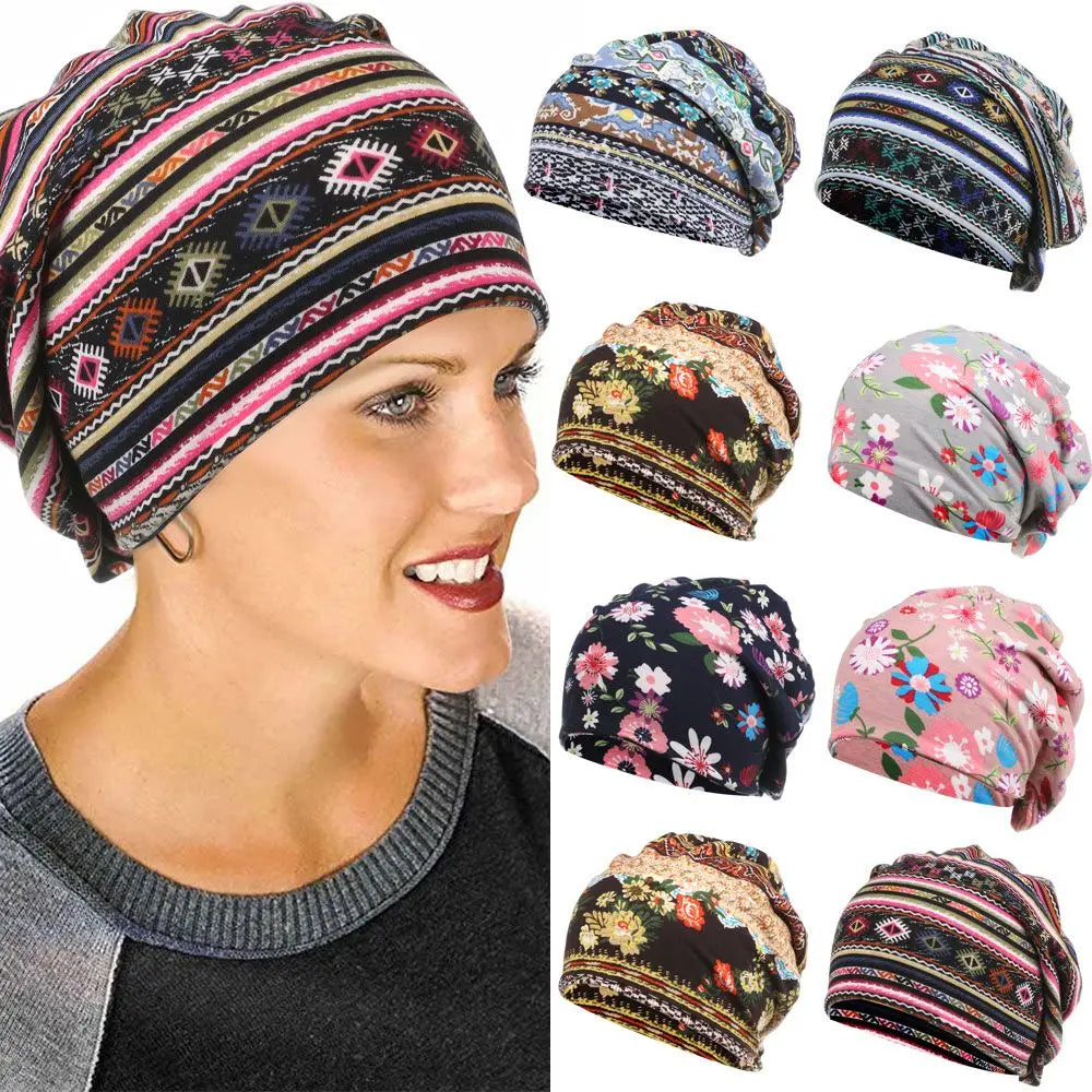 Gorro Mujer Floral Chic y Cálido 🌸