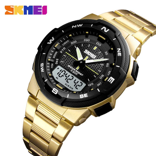 Reloj de Hombres SKMEI 1370: Elegancia Deportiva y Funcionalidad Impermeable 🌟