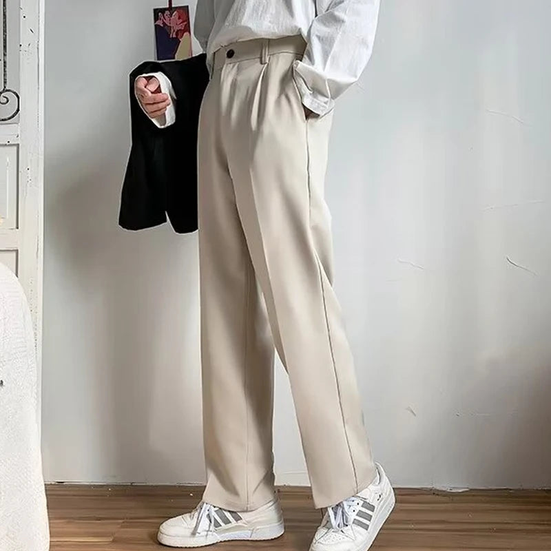 Pantalones de Dril Slim Fit Coreano con Detalles de Cristal 💎