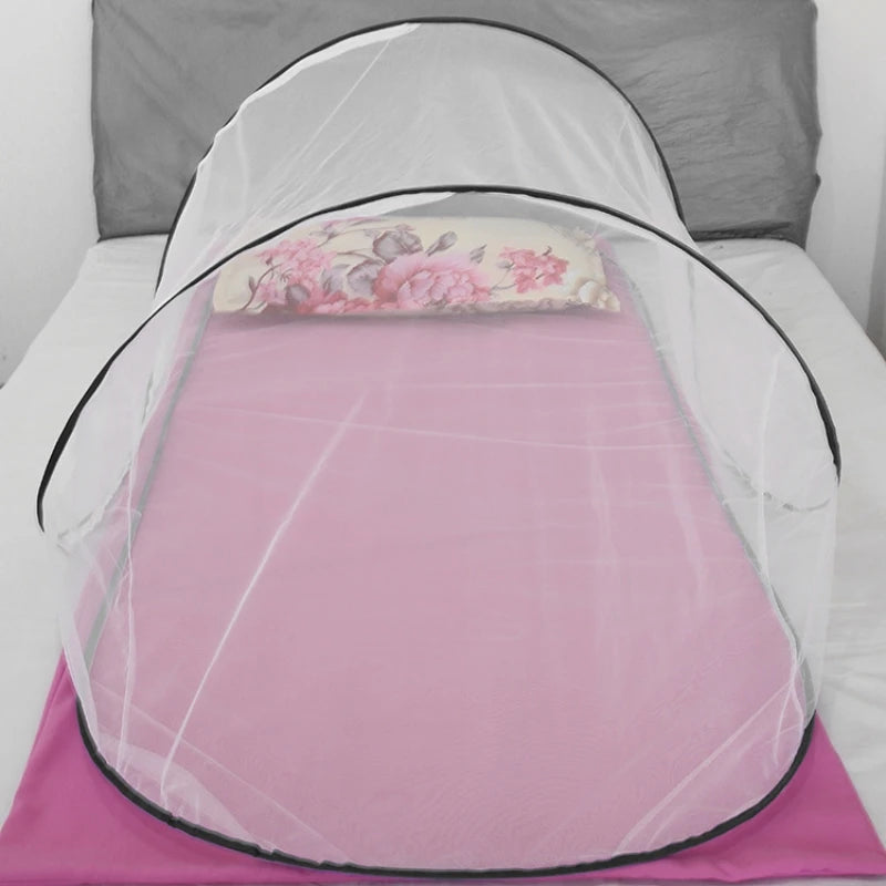 Mosquitero Camping Plegable para Cama Individual - Protección Total contra Insectos