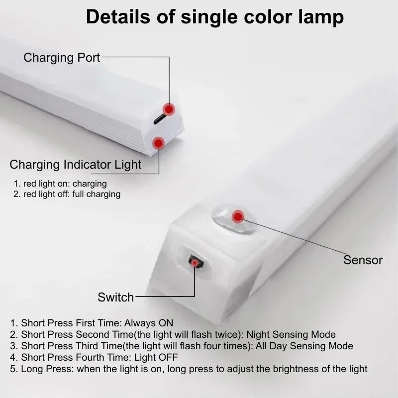 Lámpara de Lujo: Iluminación LED con Sensor de Movimiento