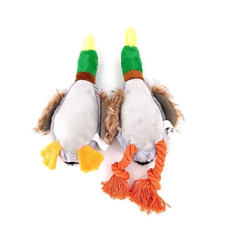 Juguete de Pato de Peluche Divertido y Limpieza Dental 🐶🦆