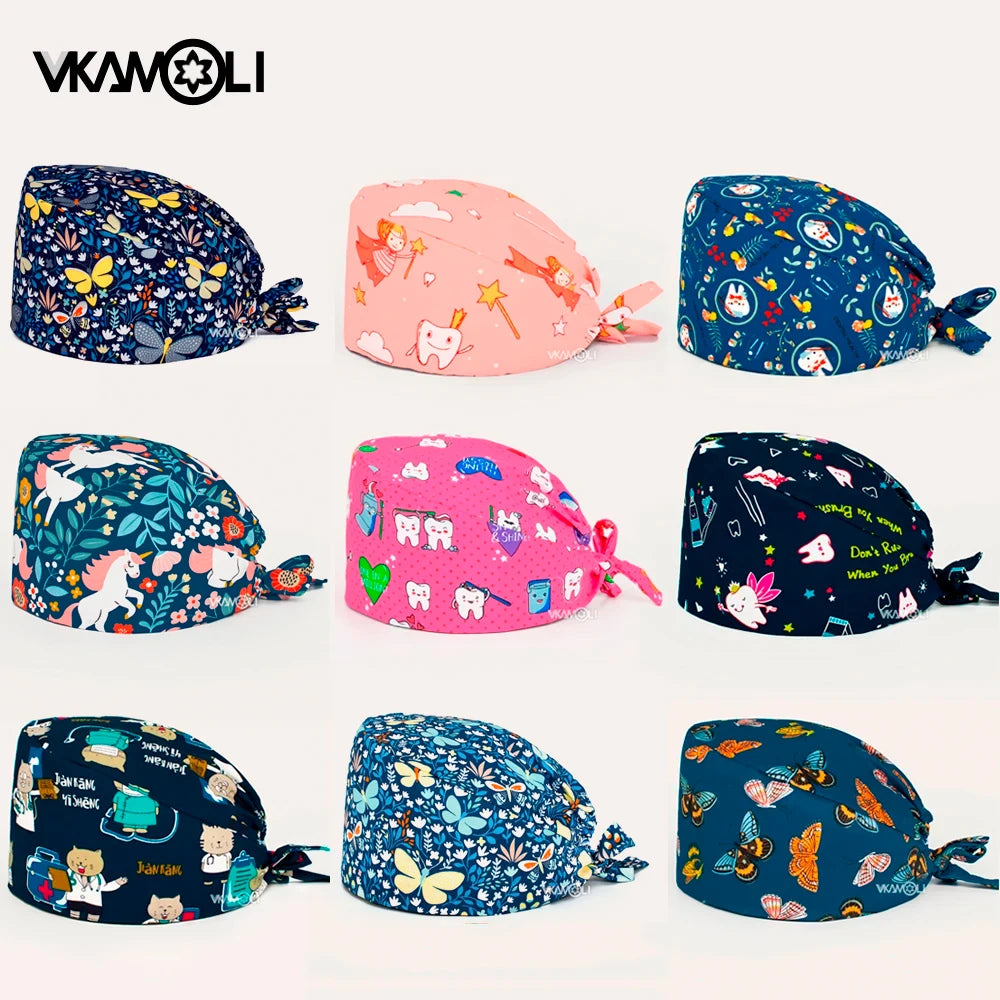 ¡Consigue estilo y comodidad en el trabajo con las Gorras de Laboratorio de Algodón de vkamoli! 🩺 ¡Añade un toque de elegancia a tu uniforme! 🌟