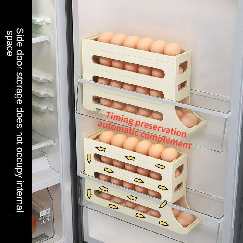 Organizador de Huevos Automático para Refrigerador