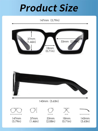 Gafas lectura JM Square: ¡Protege tus ojos con estilo! 📚👓