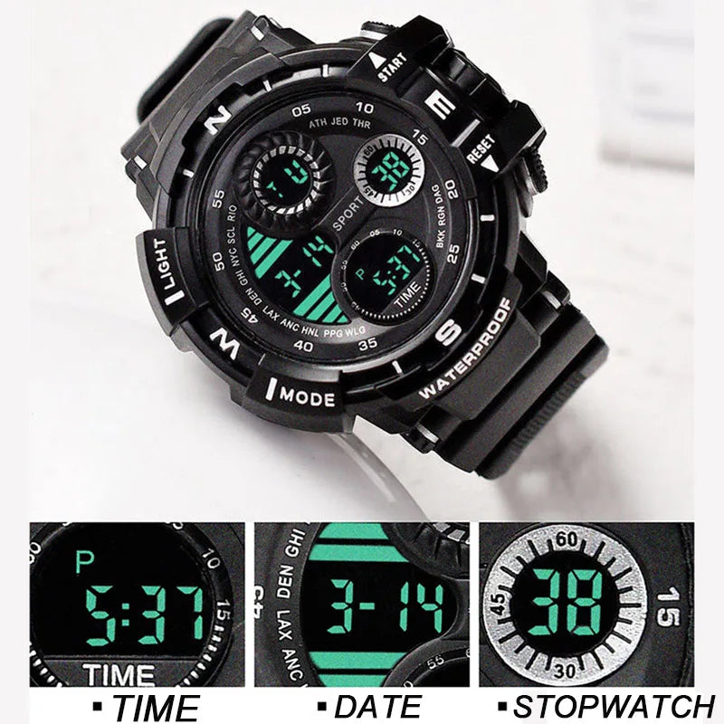 Reloj Digital Militar YIKAZE: Funcionalidad Diseño Resistente 🕒