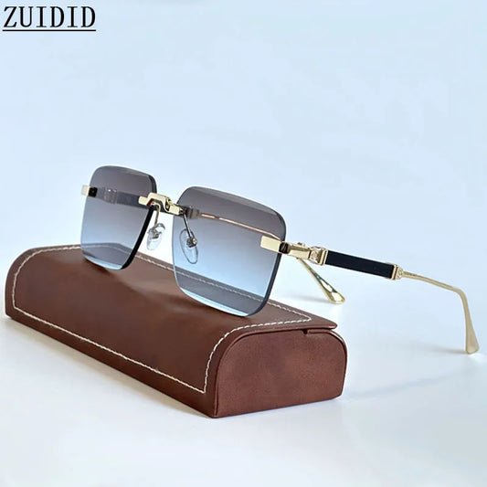 Square Sunglasses Women 2024 Rimless Sunglasses For Men Vintage Luxury Fashion Glasses Gafas De Sol Hombre Lunette Soleil Femme