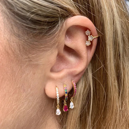 Pendientes Gota Multicolor: Elegancia Radiante 🌟