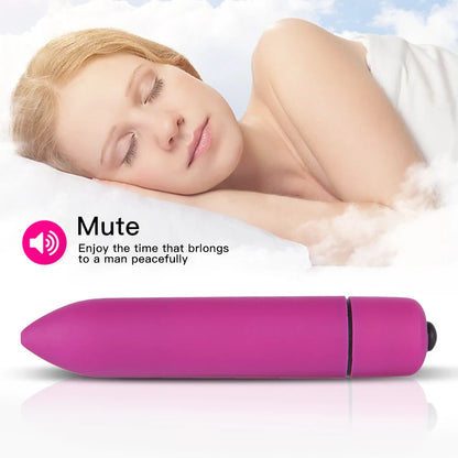 Vibrador Mini Bullet 10 Velocidades a Prueba de Agua - ¡Descubre la Pasión! 🌟