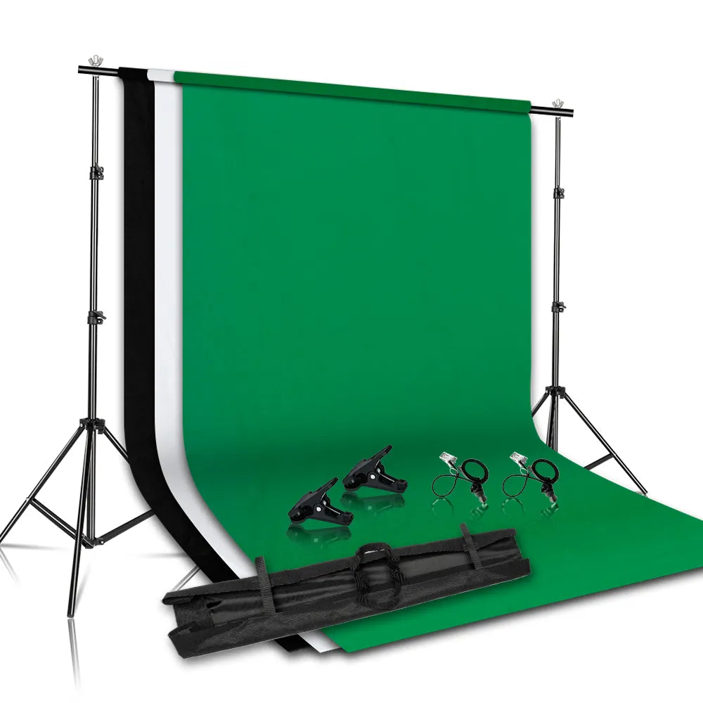 Fondo para Estudio Fotográfico con Marco de Pantalla Verde Chromakey