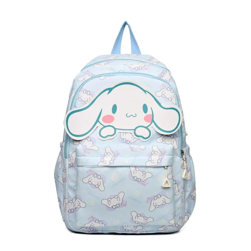 Kawaii Sanrio Backpack For Women Cartoon Hello Kitty Kuromi Bookbag Student Teenager Girl Boy Nylon Shoulders Bag