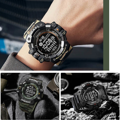 Reloj Deportivo SMAEL Estilo Camuflaje - Resistente al Agua y Multifuncional 🌟