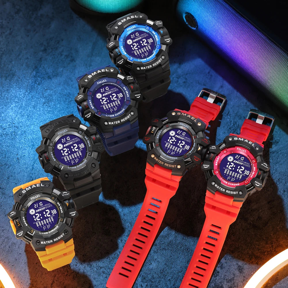 Reloj Digital SMAEL 8050 para Hombres 🌟 ¡Estilo y Funcionalidad en uno solo! 🏃‍♂️💪🔥