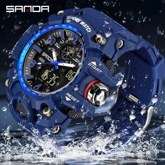 Reloj Militar Digital SANDA G-Style para Hombres 🌟