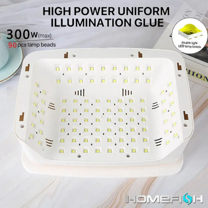 Secador de Uñas UV HOMEFISH 380W con 90 Leds - Envío Rápido Desde España