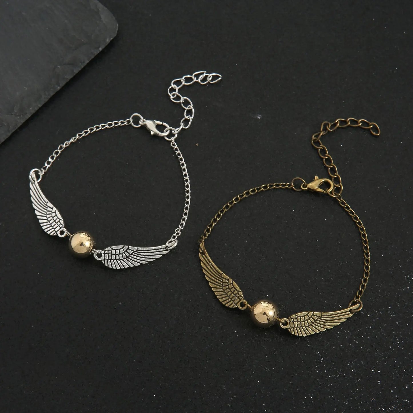 Pulsera Alas de Snitch Dorada Harries Potters - Regalo Navideño ¡Captura la Magia! 🎁