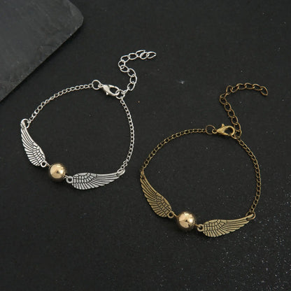 Pulsera Alas de Snitch Dorada Harries Potters - Regalo Navideño ¡Captura la Magia! 🎁