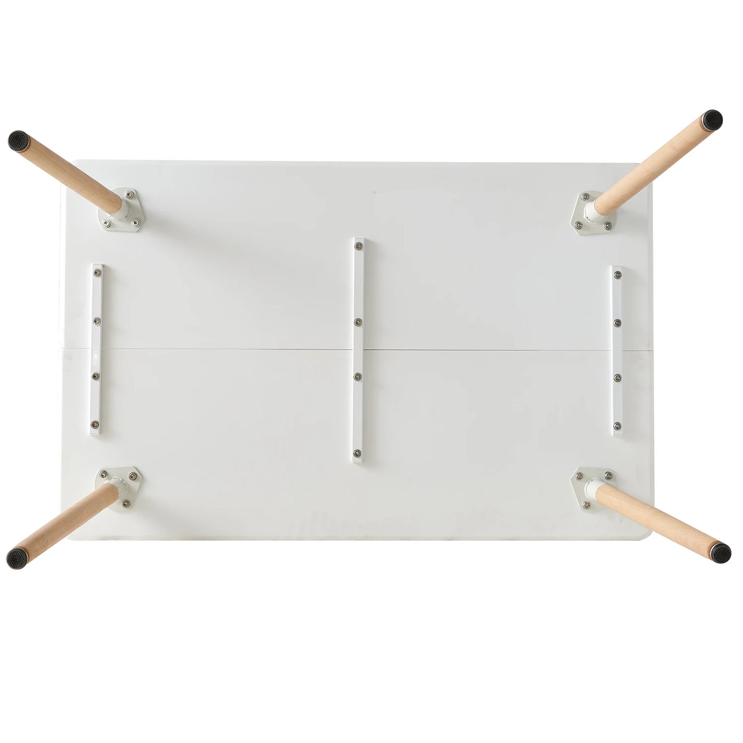 Mesa Rectangular Nórdica de Estilo Moderno en Blanco 110cm