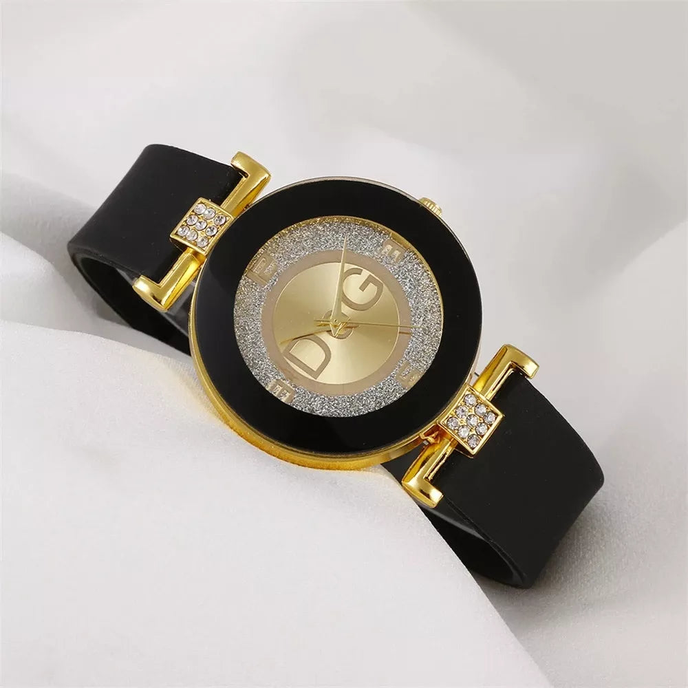 Reloj de Pulsera Femenino DQG con Correa de Silicona - Elegancia y Estilo🌟