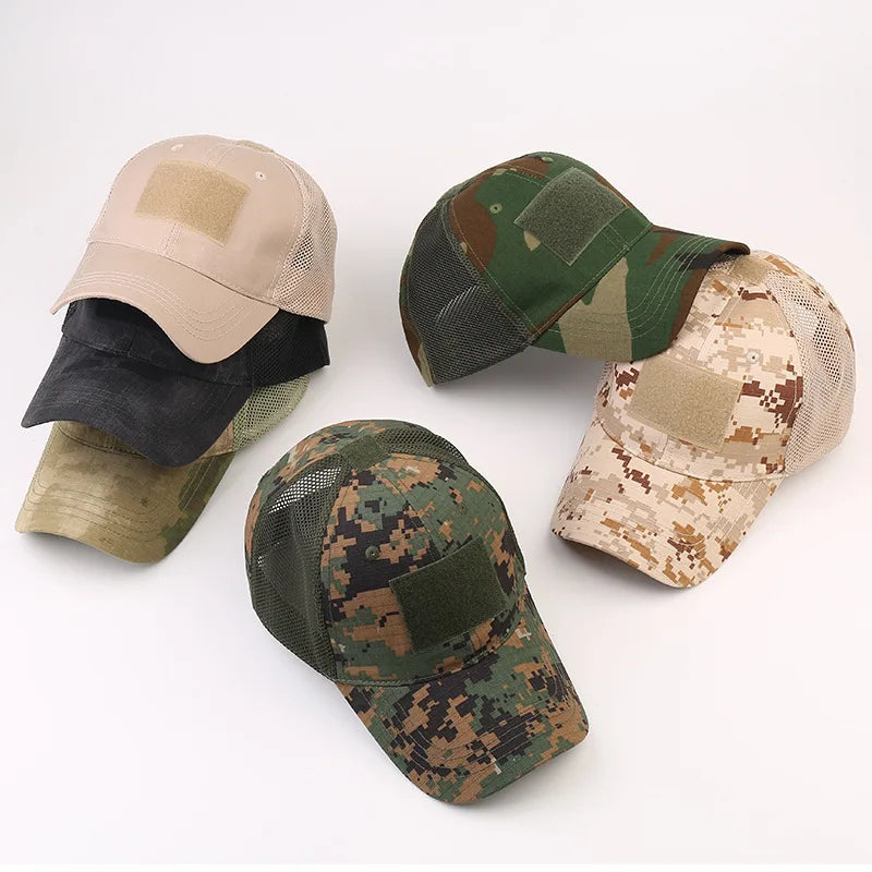 ¡Gorro de camuflaje para conquistar el aire libre! 🌞🎣🌳