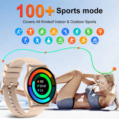 Smartwatch LIGE Mujer Bluetooth Deportivo Salud Resistente Agua Full Touch iOS Android