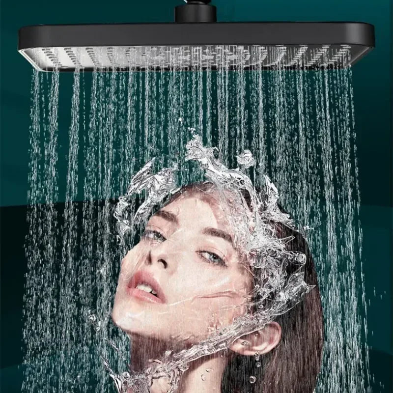 ¡Cabezal de Ducha Rainfall Shower Head de Lujo: Vive la Experiencia de un Spa en Casa! 🌧️🚿