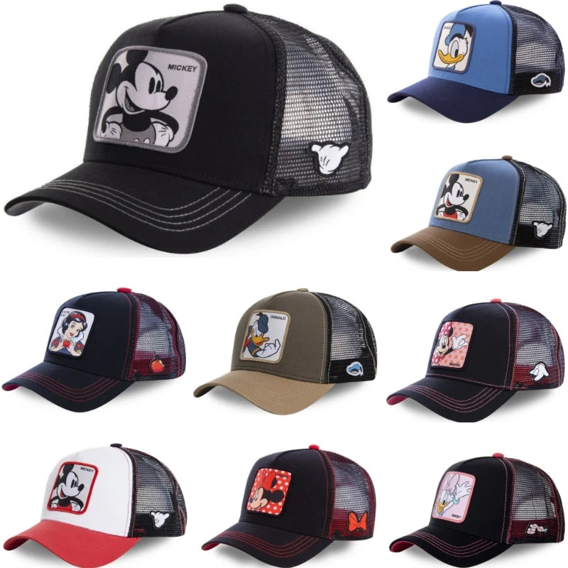 Gorra de Béisbol Snapback Disney Anime Cartoon de Algodón de Alta Calidad