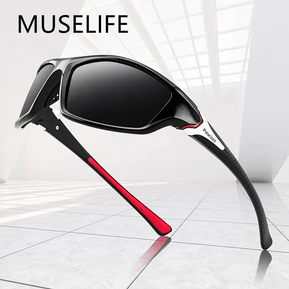 MUSELIFE 2024 New Luxury Polarized Sunglasses Men's Driving Shades Male Sun Glasses Vintage Travel Fishing Classic Sun Glasses