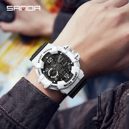 Reloj Deportivo Digital SANDA G- Style para Hombre | Resistente al Agua 5 Bar | Envío Rápido España | ¡Destaca en Estilo!