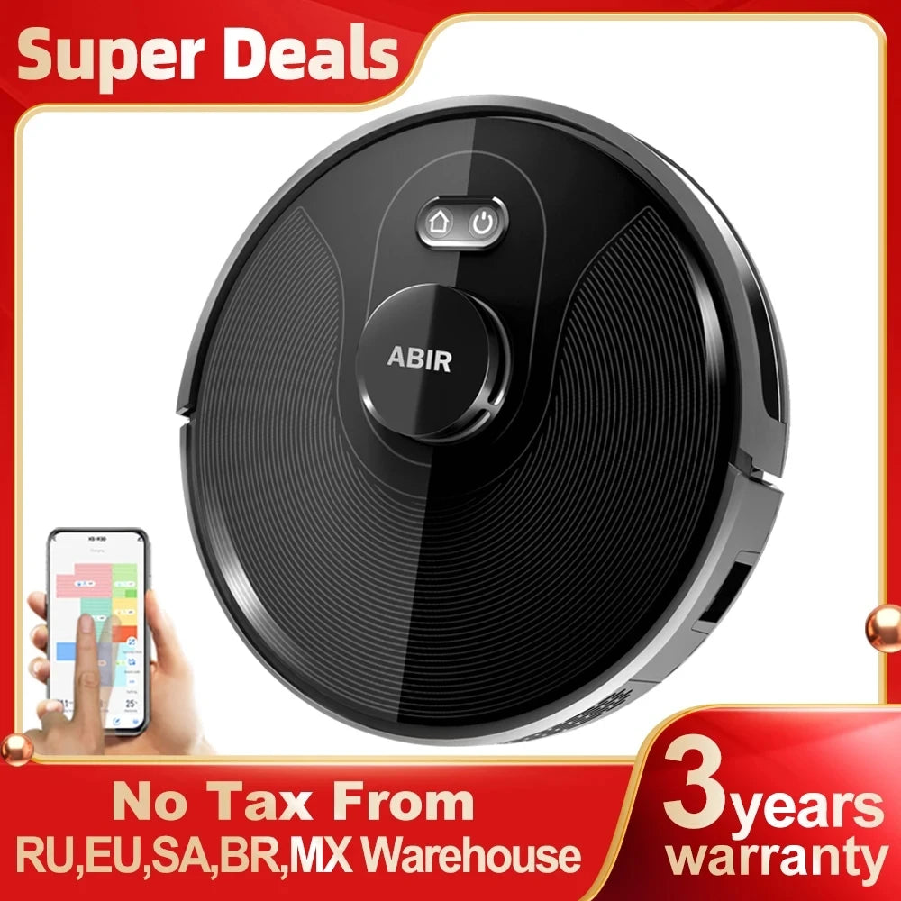 X8 Robot Vacuum Cleaner,Laser System, Multiple Floors Maps, Zone Cleaning,Restricted Area Setting for Home Carpet Cleaning