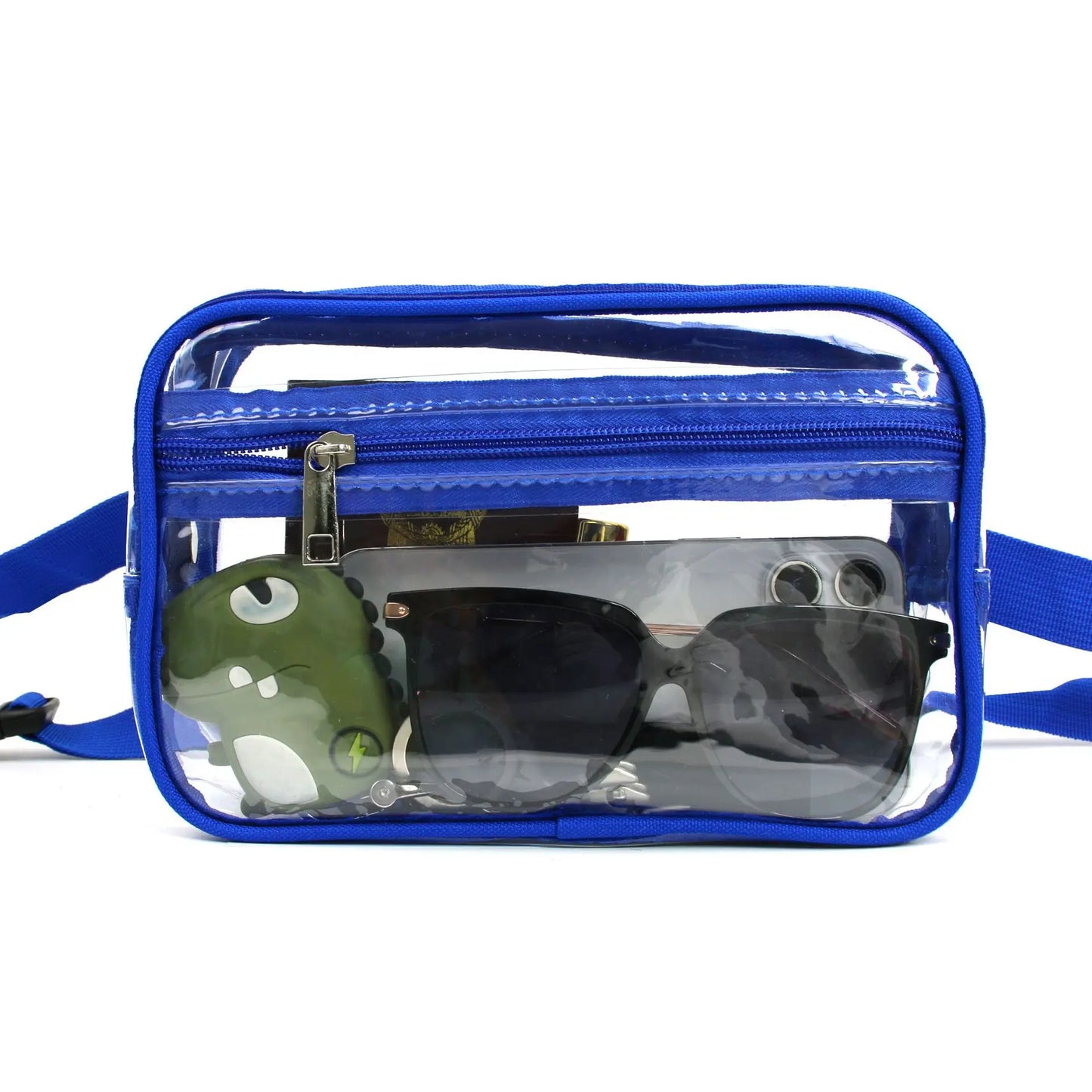 1pc Portable Waist Bag Transparent, Outdoor Sports Adjustable Shoulder Strap Perfect for Fitness Travel